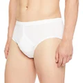 Jockey Men's Underwear Comfort Rib Y-Front Brief, White, 14