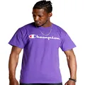 Champion Mens T-Shirt, Classic Script, Purple Pr-y06794, XX-Large