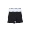 Calvin Klein Big Boys' Modern 2 Pack Cotton Stretch Boxer Brief Black/Classic White, XS (4/5)