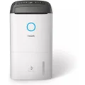 Philips Series 5000 2-in-1 Air Purifier and Dehumidifier, Dehumidifies up to 25L/Day, Advanced Purification, Real-Time Feedback, 99.9% Particle Removal, Dry Laundry Mode, White (DE5205/70)