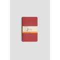 Moleskine CH116 Cahier Notebook, Set of 3, Ruled, Large, Cranberry Red