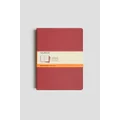 Moleskine CH121 Cahier Notebook, Set of 3, Ruled, Extra Large, Red