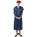 Rubie's womens Disney - Mary Poppins Returns Mary Poppins Deluxe Costume, Adult Size Costume, Blue, Medium UK