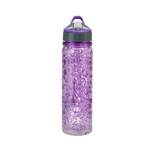 Copco Freezeable Double Wall Insulated Tritan Water Bottle with Crackle Gel, 18-Ounce, Purple