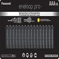 Panasonic BK-4HCCA16FA eneloop pro AAA High Capacity Ni-MH Pre-Charged Rechargeable Batteries, 16 Pack