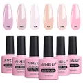 AIMEILI Soak Off UV LED Gel Nail Polish Multicolour/Mix Colour/Combo Colour Set Of 6pcs X 10ml - Kit Set 31