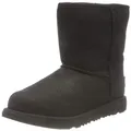 UGG Unisex Kid's Ds' Classic Weather Short Boot, Black, 13 US