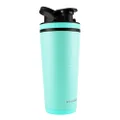 Ice Shaker Stainless Steel Insulated Water Bottle Protein Mixing Cup (As seen on Shark Tank) | Gronk Shaker | (Mint 26 oz)