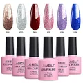 AIMEILI Soak Off UV LED Gel Nail Polish Multicolour/Mix Colour/Combo Colour Set Of 6pcs X 10ml - Kit Set 29