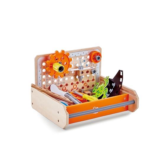 Hape Science Experiment Toolbox | STEM Engineering Kit for Kids 4+ | 32-Piece Junior Inventor Set with Hands-On Experiments & Creative Play | Educational Toy for STEAM Learning