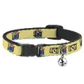 Cat Collar Breakaway New Jersey Flag 8 to 12 Inches 0.5 Inch Wide