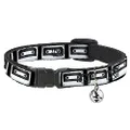 Cat Collar Breakaway DC Cassette Tape 8 to 12 Inches 0.5 Inch Wide