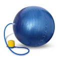 NIVIA Anti Burst Ball with Foot Pump 95CM,Blue