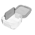 PACKIT Mod Snack Bento Container - Steel Gray (Model 72231) - Airtight Food Storage for On-the-Go Snacking