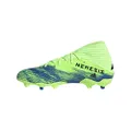 adidas Men's Nemeziz 19.3 Firm Ground Soccer Shoe, Signal Green/Black/Team Royal Blue, 11 M US