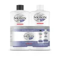 NIOXIN System 5 Duo Pack, Cleanser Shampoo + Scalp Therapy Revitalising Conditioner (1L + 1L), For Chemically Treated Hair with Light Thinning