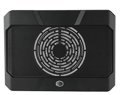 Cooler Master Notepal X150R - Laptop Cooling Pad with Blue LED, 160mm Silent Fan, Metal Mesh Surface, Black - Supports Laptops Up to 17"