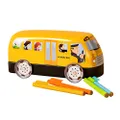 Faber-Castell Creative gift Connector Pen Colour Marker School Bus – Tin of 20, (63-155021)