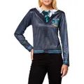 Rubie's Slytherin Costume Top Adult - Size Medium Grey and Green