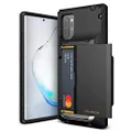 VRS DESIGN Damda Glide Pro Phone Case for Galaxy Note 10 Plus, with [4 Cards] [Semi-Auto] Premium Sturdy Credit Card Slot Wallet for Samsung Galaxy Note 10 Plus 5G Case 6.8 inch(2019) Black