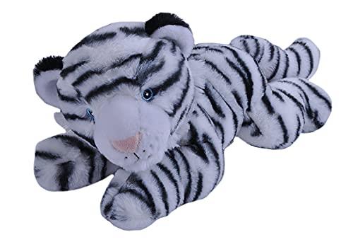 Wild Republic Ecokins White Tiger, Stuffed Animal, 12 Inches, Kids, Plush Toy, Made from Spun Recycled Water Bottles, Eco Friendly, Child’s Room Decor