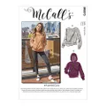McCall's M8070 Unisex Top and Hoodies Sewing Pattern, Size S-M-L