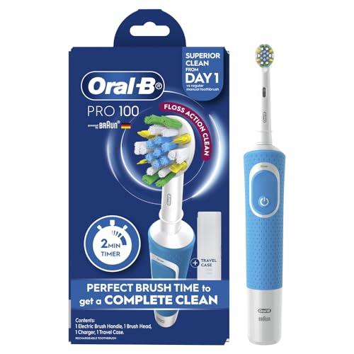 Oral-B Pro 100 Floss Action Clean Electric Toothbrush, Blue