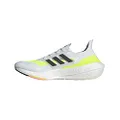 adidas Men's Ultraboost 21 Running Shoe, White/Black/Solar Yellow, 9