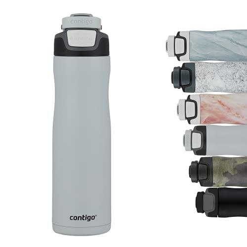 Contigo Drinking Bottle Autoseal Chill Macaroon, Stainless Steel Water Bottle with Autoseal Technology, Insulated Bottle Keeps Beverages Cool for up to 28 Hours, BPA-Free, 720 ml