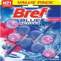Bref Blue Active Flower Blossom, Rim Block Toilet Cleaner, 2x50g, 100 Grams