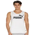 PUMA Men's Essential Tank Top, White, S