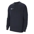Nike Boy's Y Nk FLC Park20 Crew Sweatshirt (Pack of 1) Obsidian/White