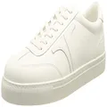 Ted Baker Men's Robertt Retro Leather Sneaker, White, Size 8
