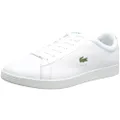 Lacoste Men's Carnaby Evo 0722 1 SMA Sneaker, White/Green, US 12