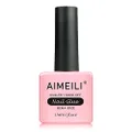 AIMEILI 2 in 1 Nail Glue and Base Gel 15ML for Acrylic Nails, Soak Off U V LED Strong Nail Glue Gel for False Nails and Press on Nails