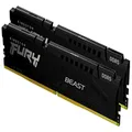 Kingston Fury Beast 32GB 2 x 16GB DDR5 4800MHz CL38 UDIMM Heat Spreader Desktop PC Gaming Memory, Black