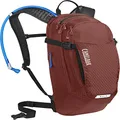 CamelBak M.U.L.E. 12 Mountain Biking Hydration Pack - Easy Refilling Hydration Backpack - Magnetic Tube Trap 100oz, Fired Brick/Black