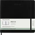 Moleskine 2023 Weekly Notebook Planner, 18m, Extra Large, Black, Soft Cover (7.5 X 10)