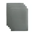 Maxwell & Williams Table Accents Leather Look Cowhide Coaster 10x10cm Set of 4 Grey