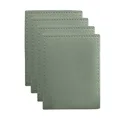 Maxwell & Williams Table Accents Leather Look Cowhide Coaster 10x10cm Set of 4 Sage