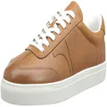 Ted Baker Men's Robertt Retro Leather Sneaker, Tan, Size 8