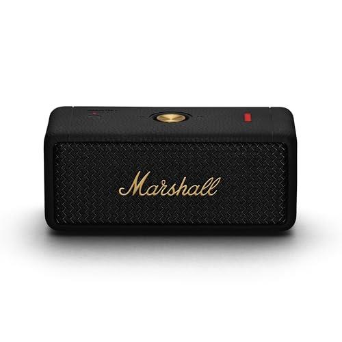 Marshall Emberton II Portable Bluetooth Speaker (Black and Brass)