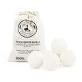 Little Brown Goose Wool Dryer Balls - Fabric Softener for Laundry - Better Alternative to Plastic Balls & Liquid Softener - Reduces Wrinkles & Drying Time – 6 Pack