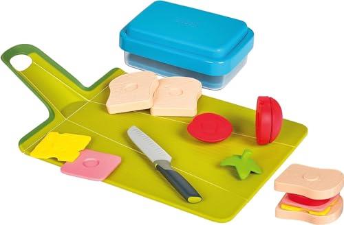 Casdon Joseph Joseph GoEat | Toy Lunch Prep Set for Children Aged 2 Years & Up | Equipped with Lunchbox & Choppable Food!