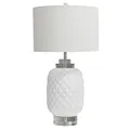 Dasch Design Island Gloss Ceramic Table Lamp, White, 68 cm