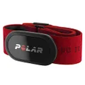 polar H10 Heart Rate Monitor – ANT +, Bluetooth - Waterproof HR Sensor with Chest Strap Built-in Memory, Software Updates Works Fitness apps, Cycling Computers, Sports and Smart Watches, Red, M-XXL