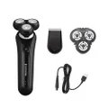 Remington Limitless X5 Rotary Shaver, XR1750AU, Cordless & Waterproof, USB Rechargeable, Moves In Any Direction For a Close Shave, With Detail Trimmer Attachment For Sideburns, Black