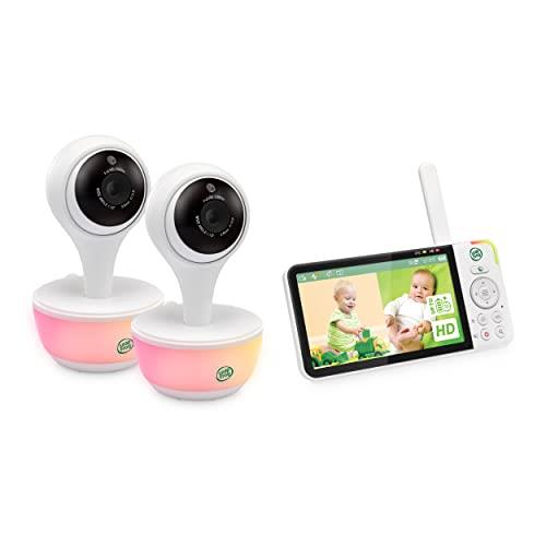 LeapFrog LF815HD 5" 2-Camera Wi-Fi HD Video Baby Monitor with Remote Access, Colour Night Vision, Night Light, 2-Way Talk, Soothing Sounds, Temp/Humidity/Motion Sensor, up to 12 Hours Battery Life