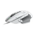 Logitech G502 X Wired Gaming Mouse - White - LIGHTFORCE hybrid optical-mechanical primary, switches, HERO 25K gaming sensor, compatible with PC - MacOS/Windows
