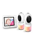 VTech BM4700N 4.3" 2-Camera Full Colour Pan & Tilt Video Baby Monitor, White